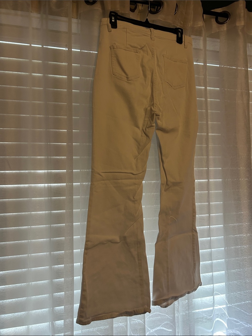 SHEIN White Flare Jeans